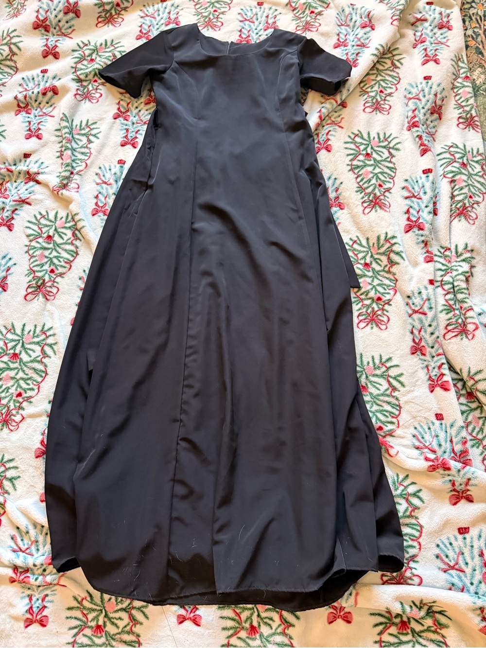 Cousins concert orchestra floor length dress with tie at the waist